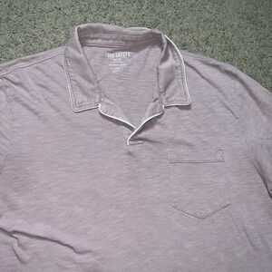 Todd Snyder Polo Shirt Mens L Purple Homespun Jersey Made in USA